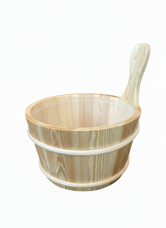 4Living Wood Sauna Bucket