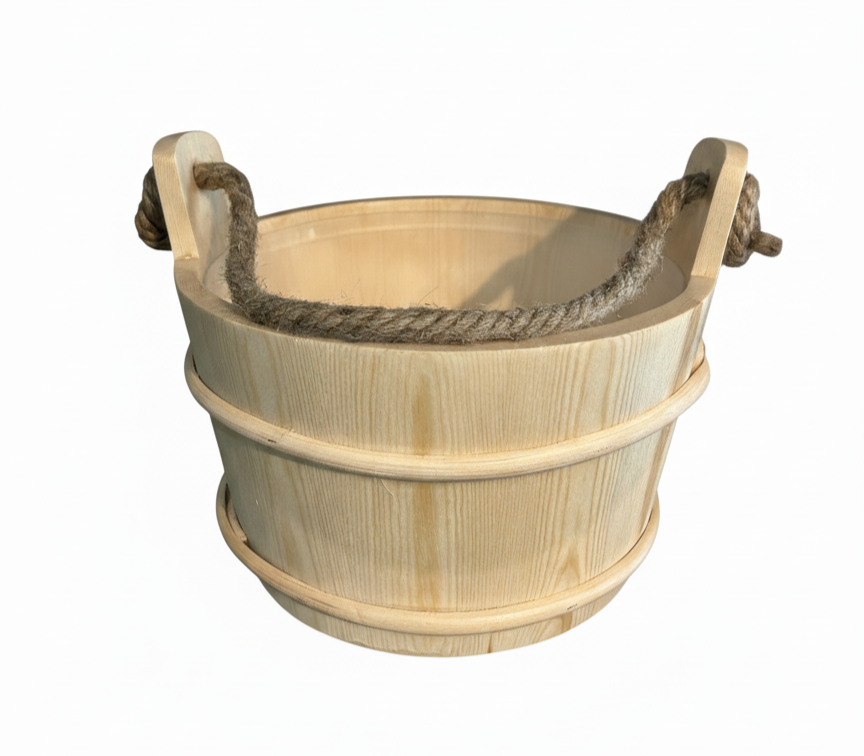 4Living Wood Sauna Bucket