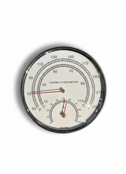 5" Chrome Thermo-Hygrometer