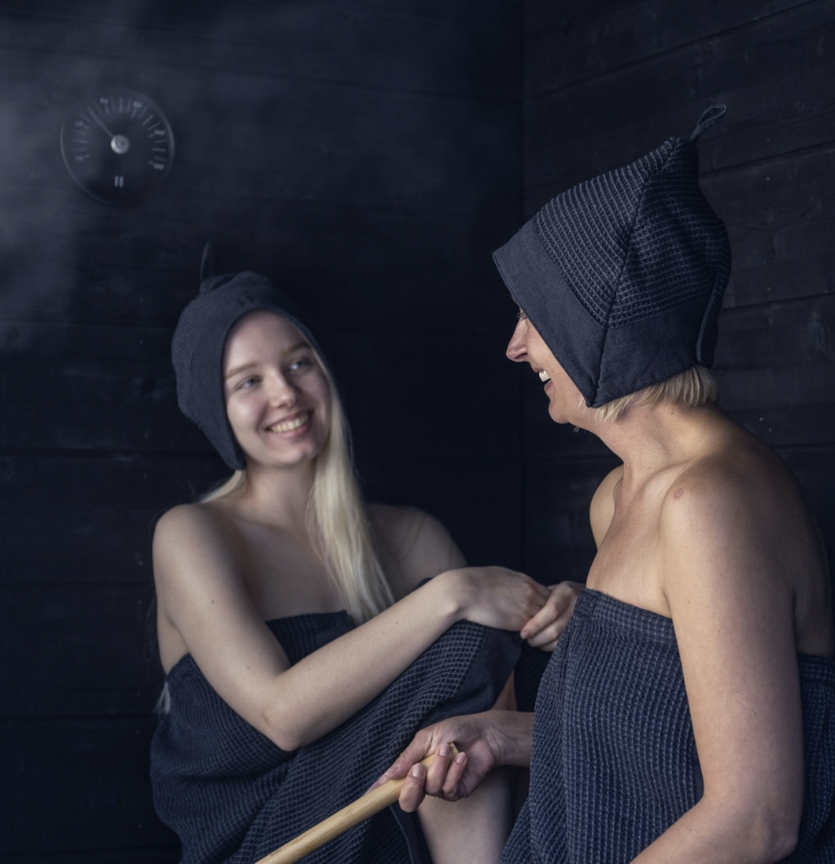 Rento Sauna Hat - Kenno (Gray / Black)